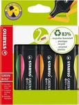 STABILO 6070/4-4, STABILO Green Boss Textmarker Mehrfarbig, 4 St.