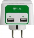 APC PM1WU2-GR, APC PM1WU2 Essential SurgeArrest 1 Ausgang, 230 V, 2 USB-Ports mit