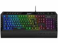 Sharkoon Skiller SGK5 Rubber-Dome Gaming Tastatur USB, Deutsch, RGB Beleuchtung,