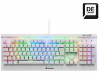 Sharkoon Skiller MECH SGK3 Gaming Tastatur Weiß, USB, Deutsch, N-Key-Rollover,...