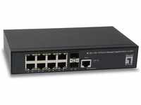LevelOne GEL-1061, LevelOne Switch 10 Gigabit Ethernet-Ports mit 8 Gigabit-Ports, 2