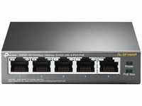 TP-Link TL-SF1005P, TP-Link TL-SF1005P 5-Port 10/100Mbps Desktop Switch mit 4-Port