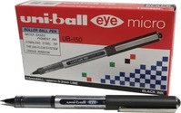 uni-ball 241399-12, uni-ball Tintenroller eye micro UB-150E, schwarz, 0.2 mm, 12 St.
