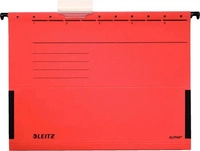 LEITZ 19863025-5, LEITZ H&auml;ngetasche ALPHA 1986 rot - 5 St&uuml;ck
