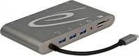 DeLock 87297, DeLOCK Dockingstation USB Type-C 3.1 dunkelgrau