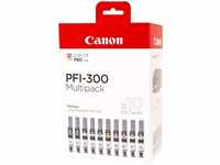 Canon 4192C008, Canon PFI-300 Druckerpatronen - 10er Multipack C, M, Y, PBK, MBK, GY,