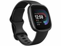 Google FB523BKBK, Fitbit Versa 4 Fitness-Smartwatch, Graphit/Schwarz