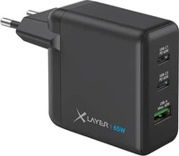 XLAYER 219588, XLAYER 65W USB-A, 2x USB-C Ladeger&auml;t, schwarz