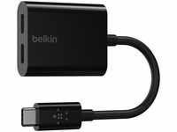 Belkin F7U081BTBLK, Belkin ROCKSTAR USB-C Audio- und Ladeadapter, schwarz