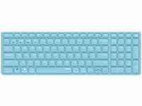 rapoo 12079, Rapoo E9700M - Blau Drahtlose, ultraflache Multimodus-Tastatur,