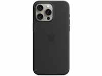 Apple MT1M3ZM/A, Apple Silikon Case mit MagSafe für Apple iPhone 15 Pro Max, schwarz