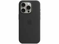 Apple MT1A3ZM/A, Apple Silikon Case mit MagSafe für Apple iPhone 15 Pro, schwarz