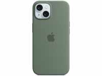 Apple MT0X3ZM/A, Apple Silikon Case mit MagSafe für Apple iPhone 15, Zypresse