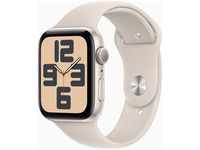 Apple MRE43QF/A, Apple Watch SE (GPS) 44mm Aluminiumgehäuse polarstern, Sportloop