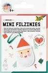 folia 52915, folia N&auml;hset Mini Filzinies NIKOLAUS rot, wei&szlig;