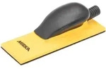 MIRKA HANDBLOCK gelb mit Absaugung 70 x 198mm Grip 22H hart VPE: 1 St&uuml;ck