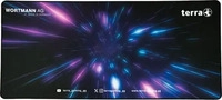 WORTMANN TERRA Mousepad XXL PURE Gaming black/purple schwarze Umkettelung, 900...