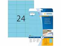 Herma 4468 Etiketten A4 blau 70x37 mm Papier matt 480 St.
