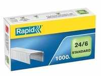 Rapid® Heftklammern 24/6 Standard, verzinkt, 1.000 Stück
