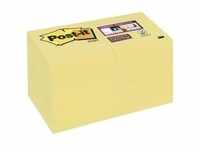 Post-it® SuperSticky Haftnotiz Notes - 48 x 48 mm, kanariengelb, 12x90 Blatt