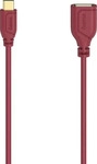 Hama 200640, Hama USB-C auf USB-A Adapter-Kabel OTG Flexi&Slim Rot