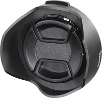 Hama 93677, Hama Gegenlichtblende Snap mit Objektivdeckel 77mm