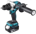 Makita DHP486RTJ Akku-Schlagbohrschrauber 18V / 5,0 Ah, 2 Akkus + Ladeger&auml;t im
