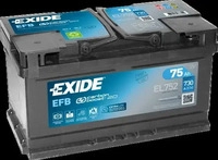 Exide EL752, Exide EL752 12V EFB Autobatterie 75Ah, inkl. 7.5 Euro Pfand