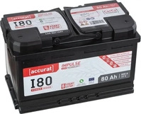 Accurat ABA-I80, Accurat Impulse I80 Autobatterie 80Ah AGM Start-Stop, inkl. 7.5 Euro