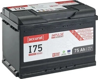 Accurat ABE-I75, Accurat Impulse I75 Autobatterie 75Ah EFB Start-Stop, inkl. 7.5 Euro