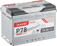 Accurat ABN-P78, Accurat Plus P78 Autobatterie 78Ah, inkl. 7.5 Euro Pfand