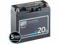 ECTIVE LC 20L BT 12V LiFePO4 Lithium Versorgungsbatterie 20 Ah (USt-befreit...
