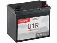 Accurat U1R AGM, Accurat Garden U1R AGM 12V Rasentraktor-Batterie 30Ah, inkl....