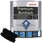 toom Premium-Buntlack tiefschwarz gl&auml;nzend 2 l