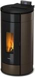 Freepoint Pelletofen 'Globe' Stahl schwarz/braun 10,5 kW
