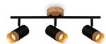 Briloner Spotleuchte holzfarben/schwarz &Oslash; 9 x 47 x 15 cm, 3-flammig