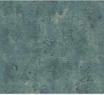 A.S. Cr&eacute;ation Vliestapete 'The BoS' Betonwand petrol/goldfarben 0,53 x 10,05 m