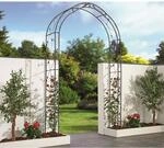 Garden Pleasure Rosenbogen 'Mira' Stahl schwarz 145 x 260 x 38 cm