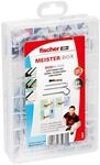 Fischer Meister-Box 'Duoblade' D&uuml;bel, Schrauben und Haken 77-teilig
