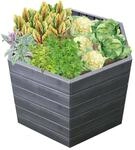 GARANTIA Hochbeet 'Ergo L 75 Wood' anthrazit/braun 110 x 75 x 110 cm