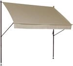 Angerer Freizeitm&ouml;bel Klemmmarkise 'Style' mit Volant/wasserabweisend 400 x 150 cm