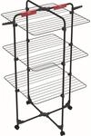 Vileda Turmw&auml;schetrockner 'Mixer 3 Ultimate Black' schwarz 71 x 71 x 132 cm