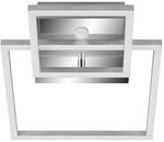 Telefunken LED-Deckenleuchte 'Frame' chrom/aluminium 35,8 x 26 x 7,6 cm, mit
