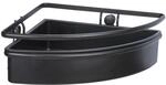 Wenko Eckablage 'Molinella' Edelstahl schwarz 30 x 8,5 x 21,5 cm
