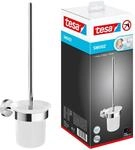 tesa Toilettenb&uuml;rste 'Smooz' verchromt mit Klebel&ouml;sung 11,2 x 37,9 x 14,5 cm