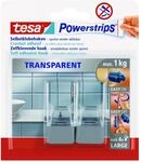 tesa Powerstrips Selbstklebehaken transparent 2 St&uuml;ck