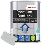 toom Premium-Buntlack lichtgrau seidenmatt 500 ml