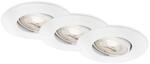 Briloner LED-Einbauleuchte 4,9 W &Oslash; 9 cm 3 St&uuml;ck wei&szlig;