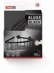 tesa Eck-Duschablage 'Aluxx Black' mattschwarz mit Klebel&ouml;sung 20,7 x 9,2 x 20,2 cm