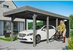 SKAN HOLZ Einzelcarport 'Friesland Set 2' mit Aluminiumdach und Ger&auml;teraum 314 x 708